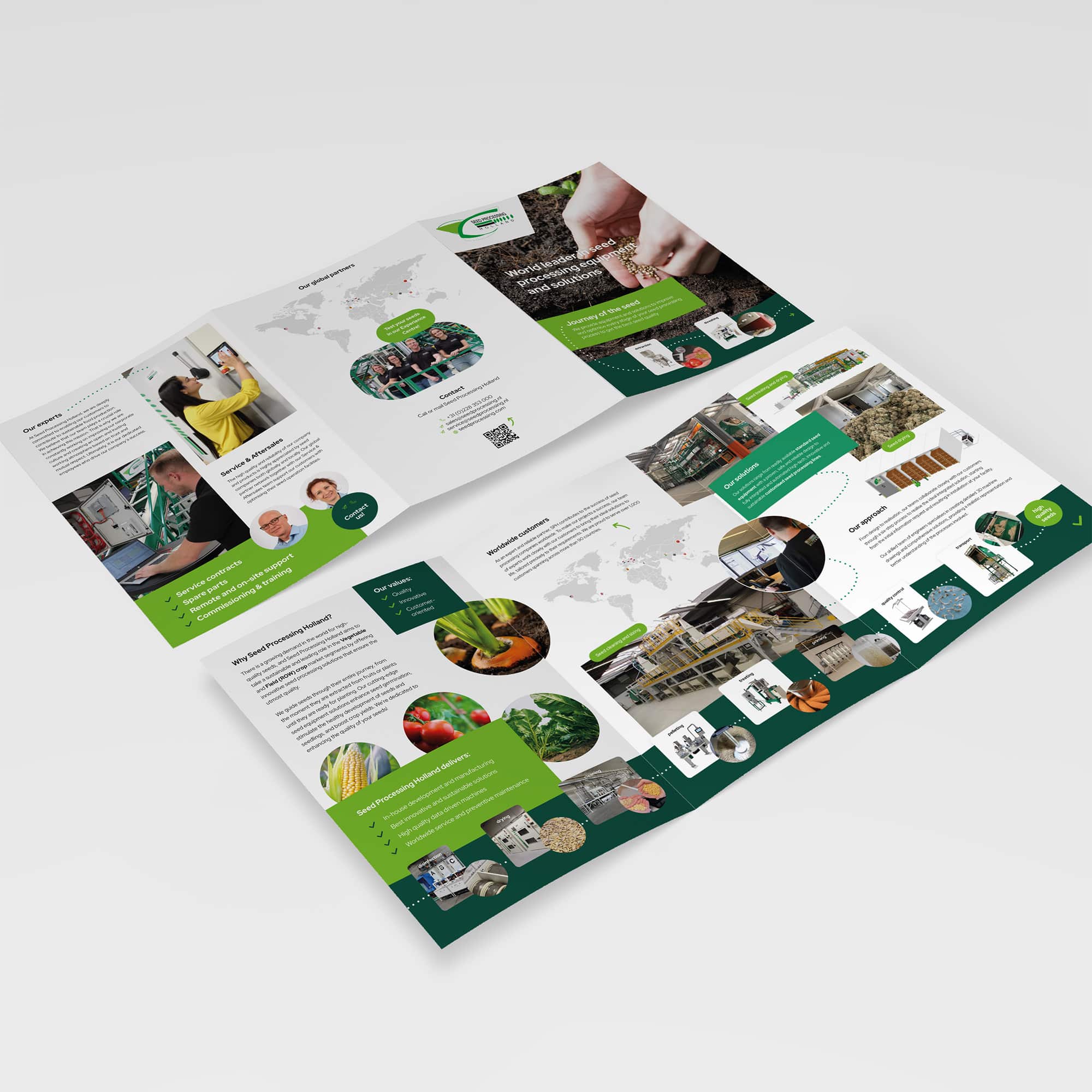 Folder, brochure Seed Processing
